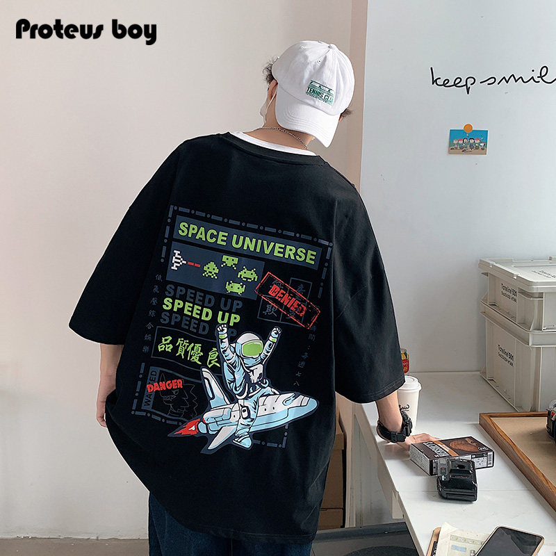 proteus boy 2022ss太空人卡通t恤 ProteusBoyT恤