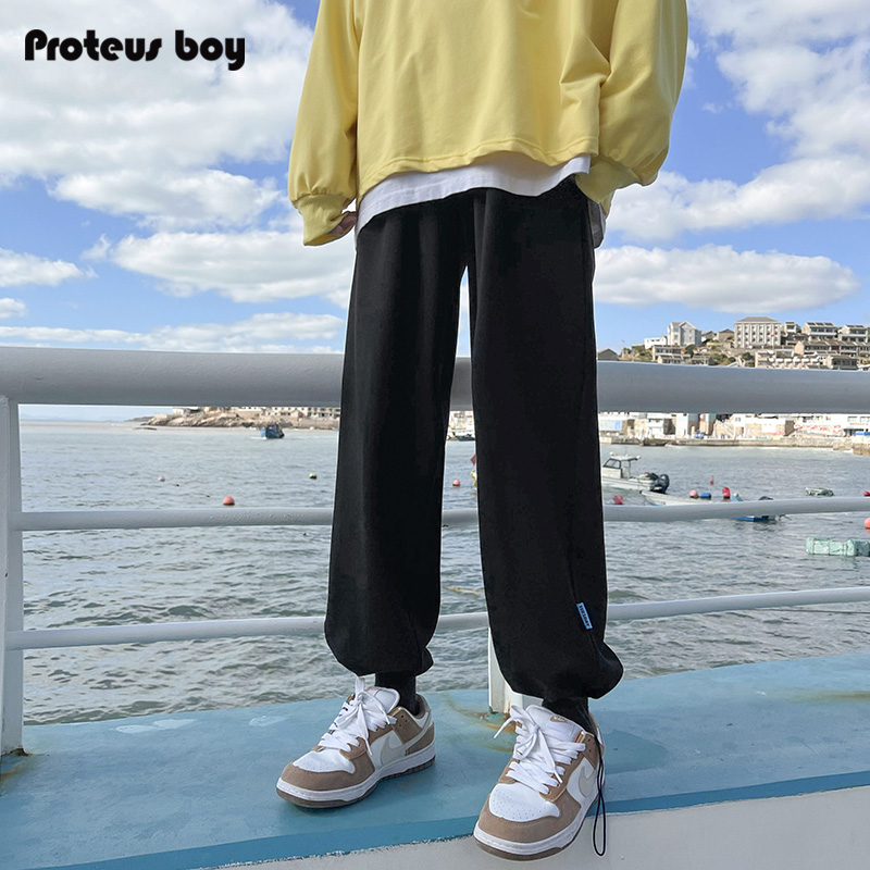 proteusboy春秋季潮牌宽松抽绳长裤 ProteusBoy休闲裤