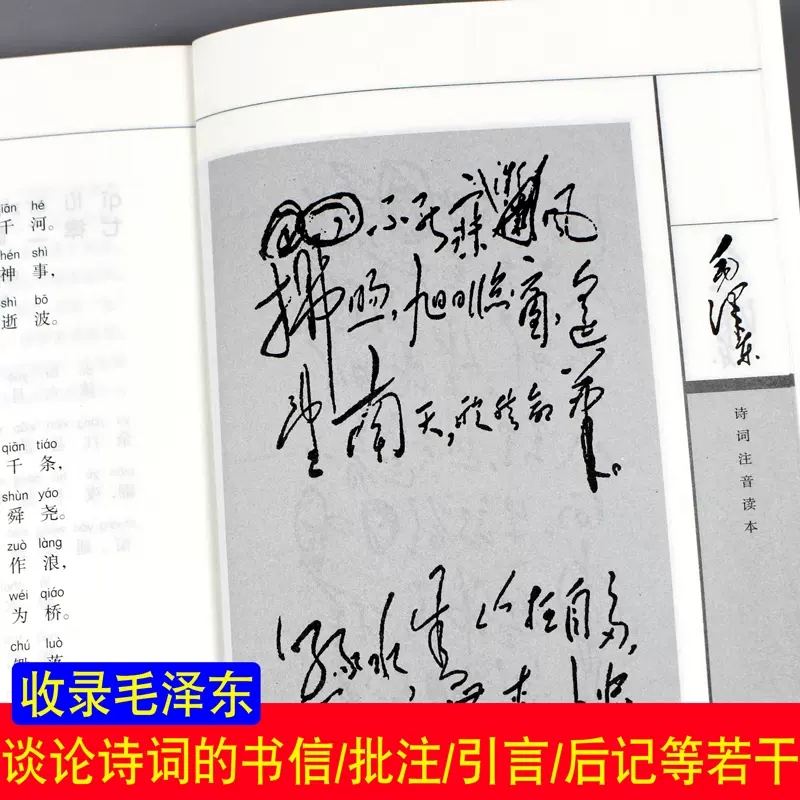 【152首注音版全集全本】毛泽东诗词全集注音读本毛主席诗词集正版珍藏版鉴赏注释 中小学生儿童课外读物朗诵选读本精选带释义拼音 - 图2