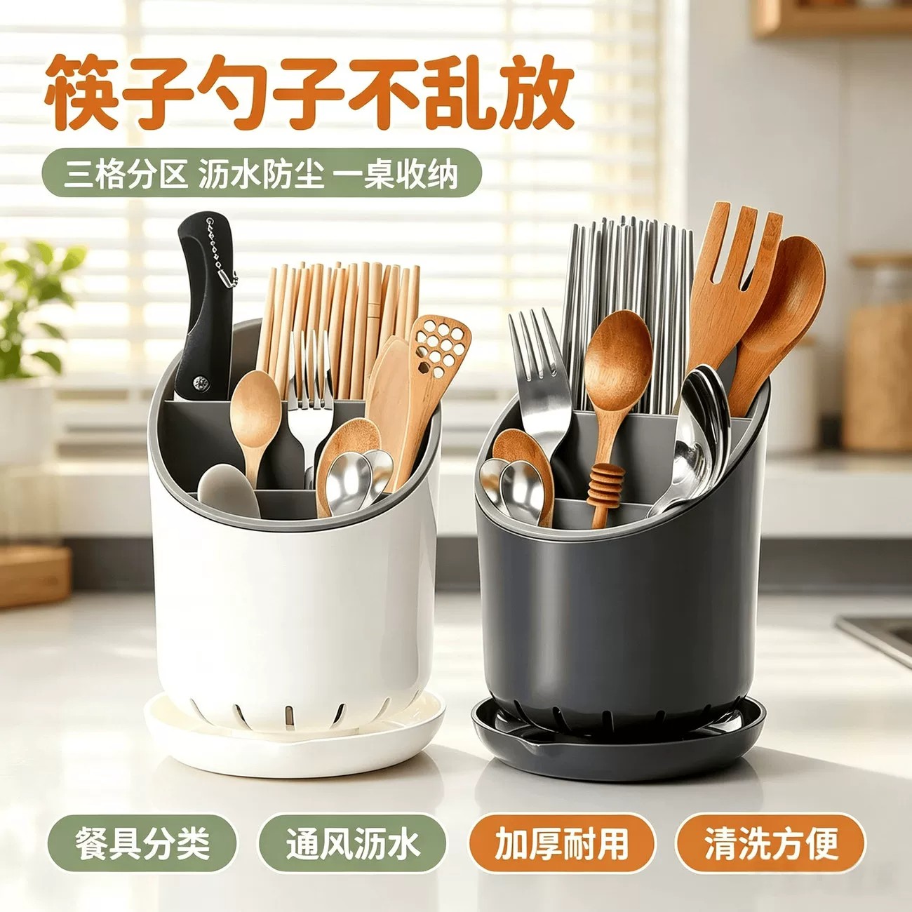 1 drain chopstick tube