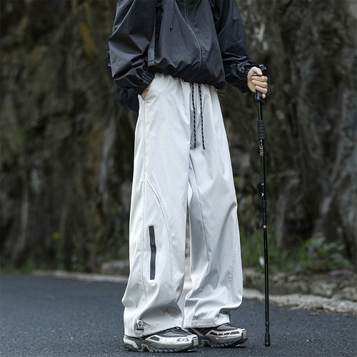 回力加绒冲锋裤男士秋冬季2025新款户外登山工装伞兵裤男生休闲裤 - 图2