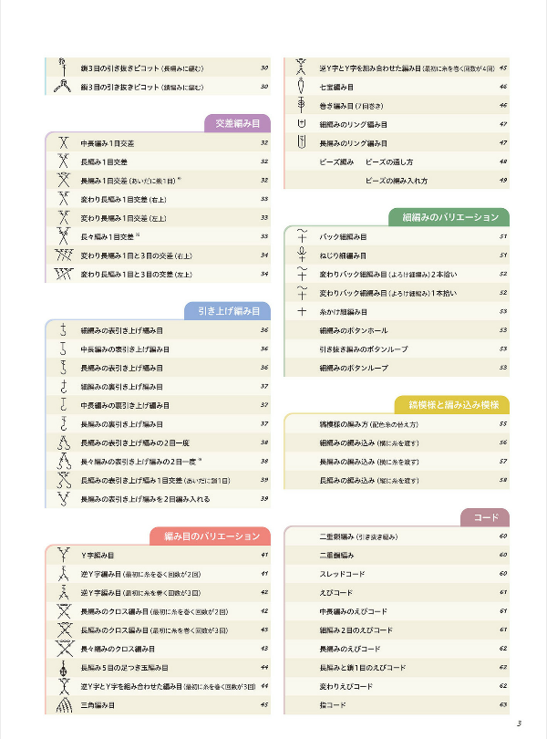 现货 日文版 新装版 かぎ針編みの編み目記号 日本钩针针迹符号编织书 - 图1