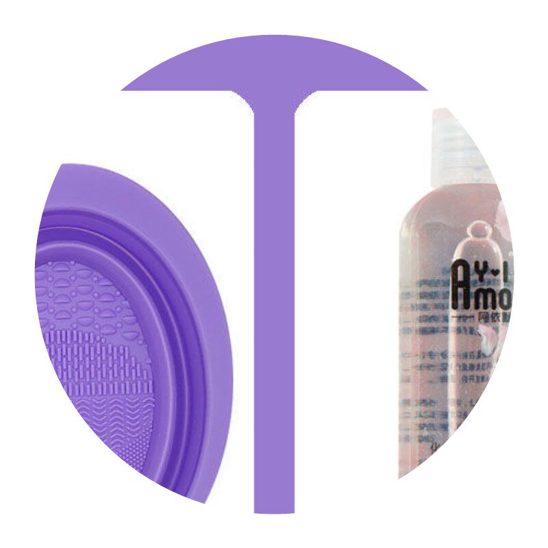 化妆刷子清洁盘碗彩妆官方正品粉扑 木棉团美妆蛋/扑/海绵