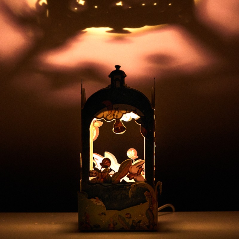 大英博物馆仲夏夜之梦旋转氛围灯DIY发光桌面摆件生日礼物女 - 图0