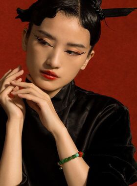 蜜蜡手链现货天然和田翡翠工厂