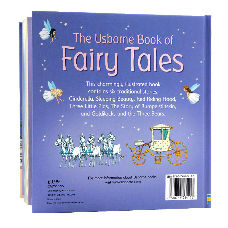 Usborne童话故事精装合集英文原版绘本 The Usborne Book of Fairy Tales儿童经典童话睡前故事读物睡美人灰姑娘小红帽三只小猪-图0