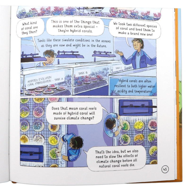 Usborne动物园的24小时英文原版 24 Hours in the Jungle 精装全彩科普绘本图画书跨学科课外阅读故事书Lan Cook7到12岁