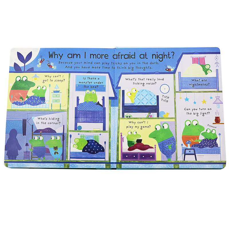 Usborne 幼儿问与答系列纸板翻翻书 Why am I afraid 我为什么恐惧害怕 英文原版绘本 儿童科普百科早教启蒙图画书 亲子共读