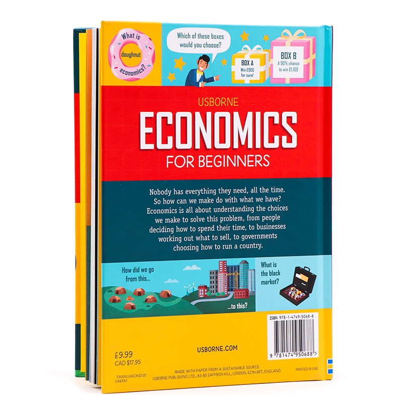 【自营】少年商学院 英文原版economics for beginners 海洋/科学/计算机代码/哲学/金钱学/商业指南/经济学知识科普读物精装 - 图0