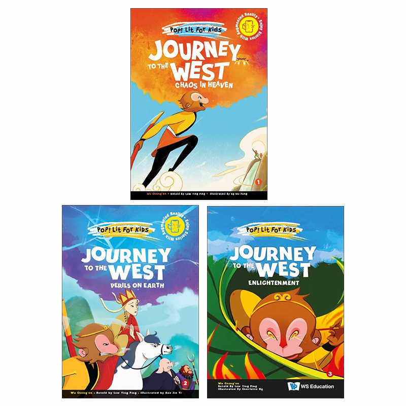 西游记全集英文原版小说 Journey to the West The Complete Set 中国名著经典文学四大名著 英文版故事图画书 Cheng'en Wu吴承恩