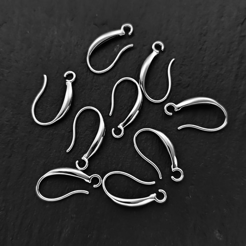 不锈钢铸造耳钩水滴耳环镀金高级感流行diy饰品配件耳饰手工制作 - 图1