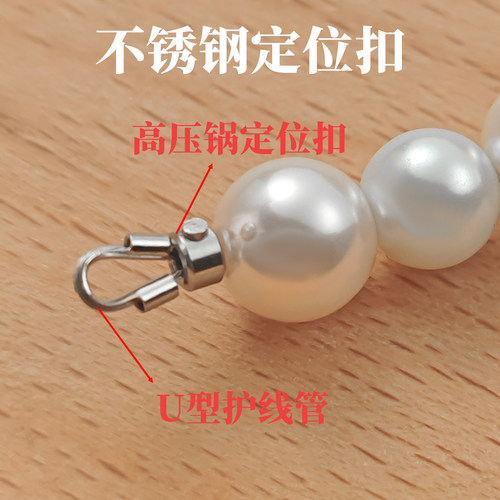 不锈钢定位扣真空镀金高压锅扣手工diy串珠基础饰品配件扣收尾扣 - 图0