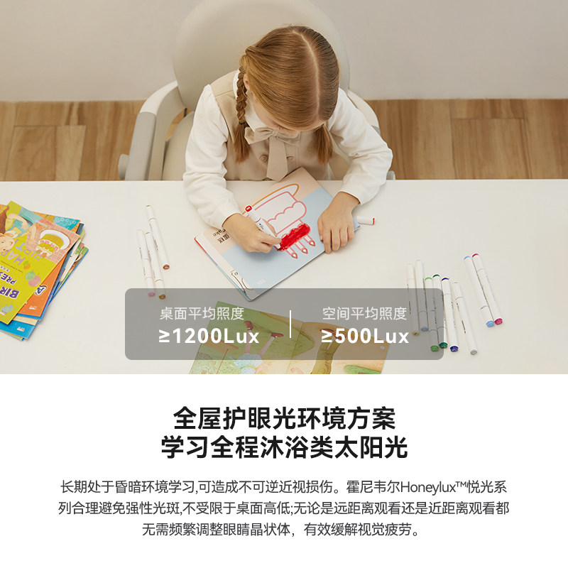 霍尼韦尔落地立式护眼灯学习专用儿童学生钢琴灯阅读灯书桌大路灯,淘宝优惠券,粉丝福利购,淘宝优惠卷