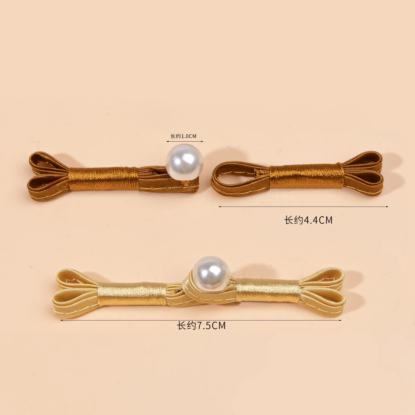 新中式旗袍盘扣珍珠燕尾一字扣唐装国风服装装饰纽扣汉服外套扣子,淘宝优惠券,粉丝福利购,淘宝优惠卷