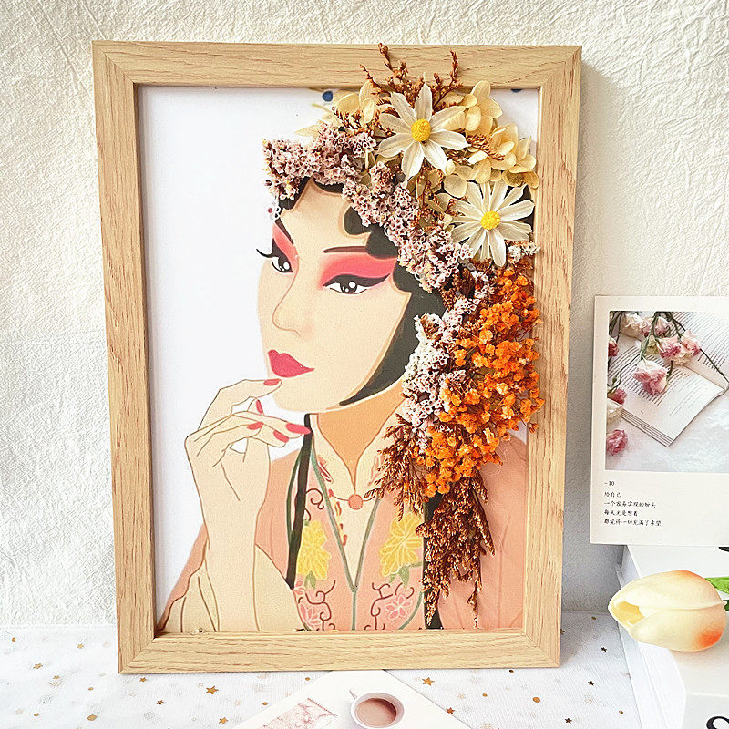 永生花DIY立体相框干花贴画材料包手工活动套创意沙龙餐装饰摆台,淘宝优惠券,粉丝福利购,淘宝优惠卷