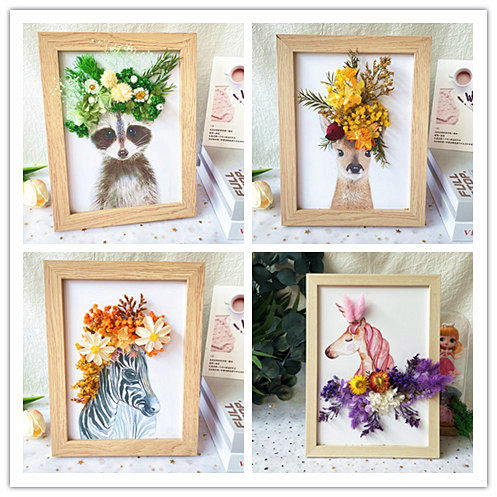永生花DIY立体相框干花贴画材料包手工活动套创意沙龙餐装饰摆台,淘宝优惠券,粉丝福利购,淘宝优惠卷