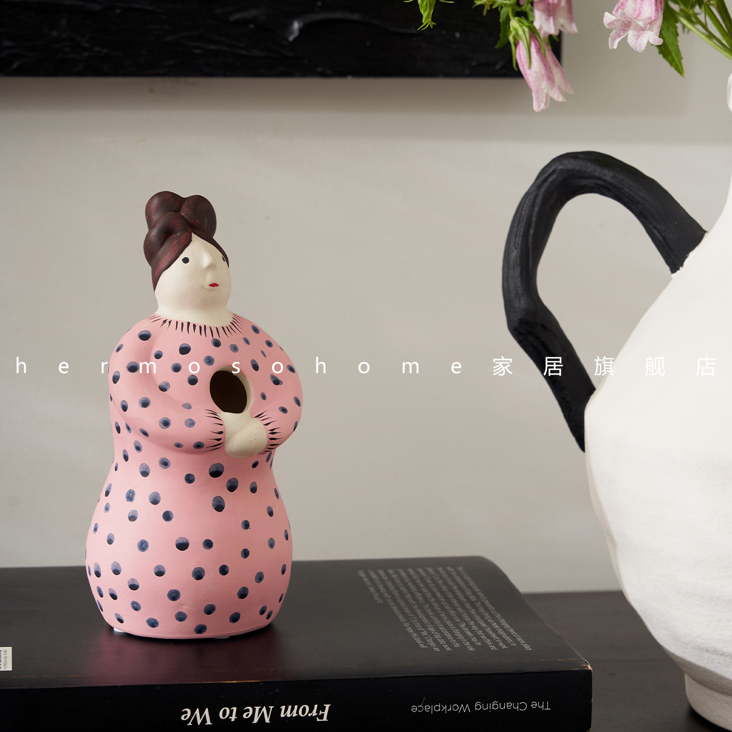 Hermoso工艺品桌面摆件陶瓷花瓶玩伴Idiots手工装饰品创意摆件,淘宝优惠券,粉丝福利购,淘宝优惠卷