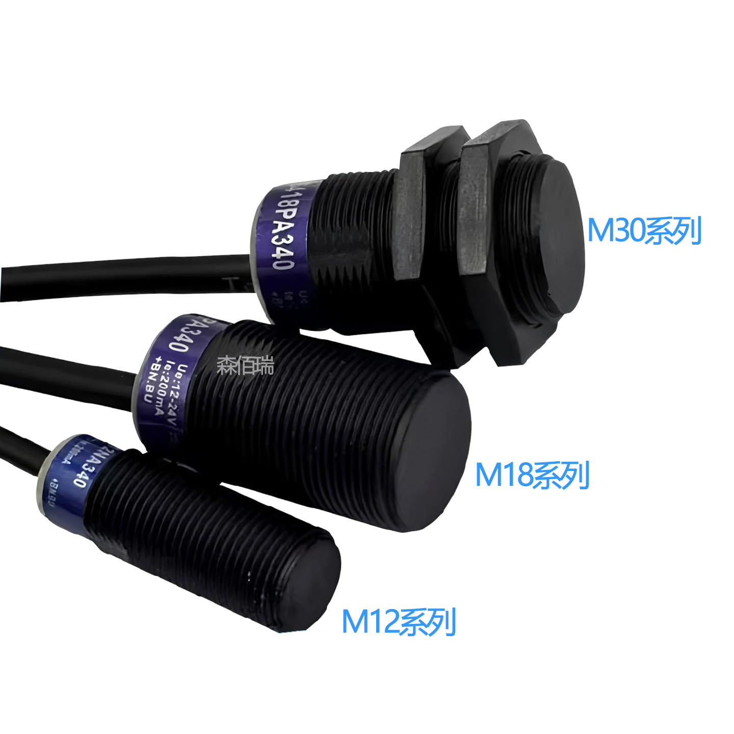 接近开关三线常开XS4P08 P12 P18 XS4P30NA340 NB PB PA340传感器 - 图2