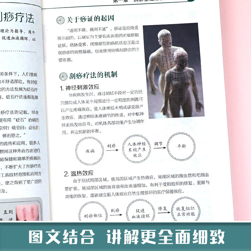 图解刮痧一看就会正版彩色图解 零基础学刮痧教程书籍推拿按摩疗法祛除湿气调和气血通经络平衡阴阳家庭健康保健中医养生畅销书籍,淘宝优惠券,粉丝福利购,淘宝优惠卷