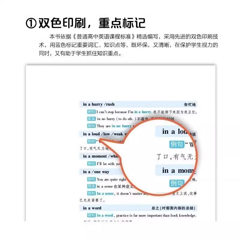 高中英语短语手册正版 高中英语语法实用书册巧记3500词常考范文 单词记忆常用英语词汇分类速记大全日常学英语人际口语交流书籍