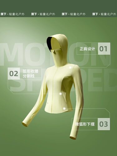 蕉下凉感修身防晒衣女夏新款防紫外线专业户外透气冰丝短款防晒服 - 图3