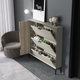 Italian minimalist ultra-thin shoe cabinet household door entrance large capacity entrance hall storage space-saving small apartment trunk cabinet