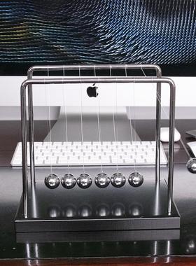 牛顿摆球碰碰单摆波实验摆锤物理重力平衡摆件撞珠惯性摇摆工艺品