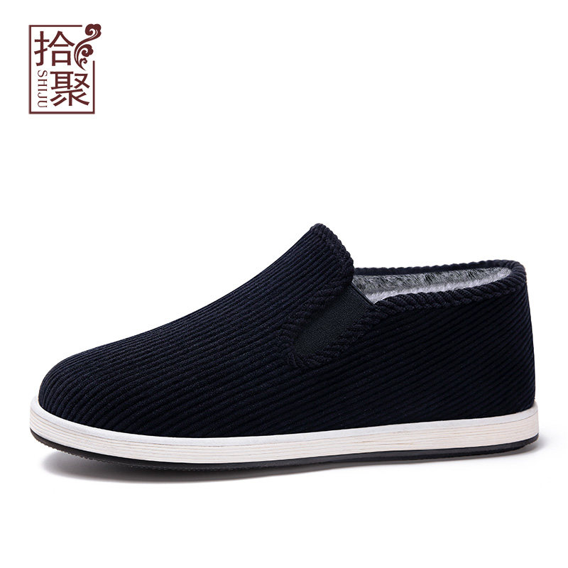 老北京布鞋男士休闲雪地靴冬季加绒保暖男鞋爸爸鞋千层底手工棉鞋,淘宝优惠券,粉丝福利购,淘宝优惠卷