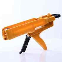 Double tube glue gun labor-saving power assisted beauty sewing glue gun yellow plastic double set 400ml1