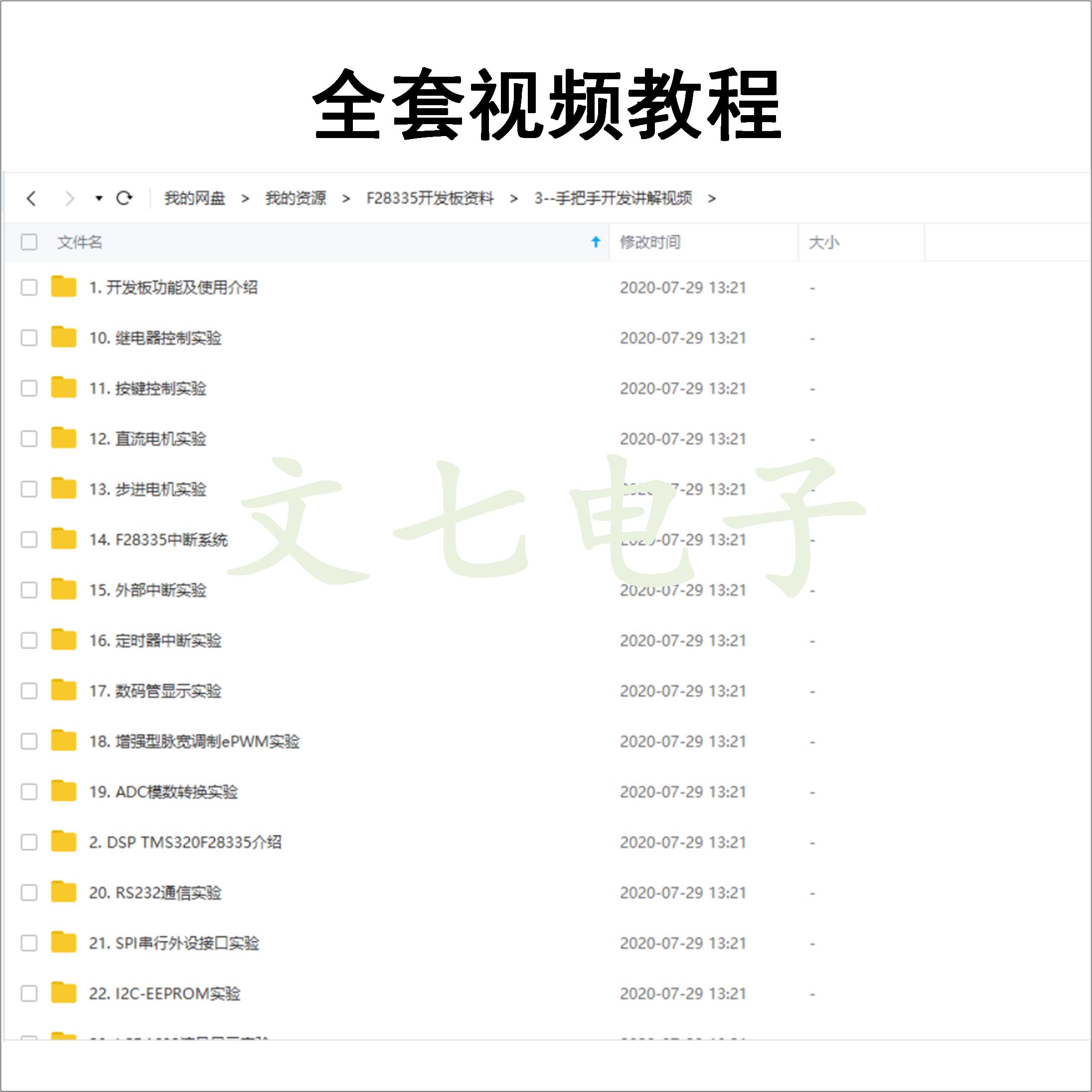 TMS320F28335开发板资料视频讲解教程DSP学习程序源代码入门提高 - 图1