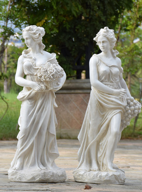 欧式风天使四季女神会所树脂摆件