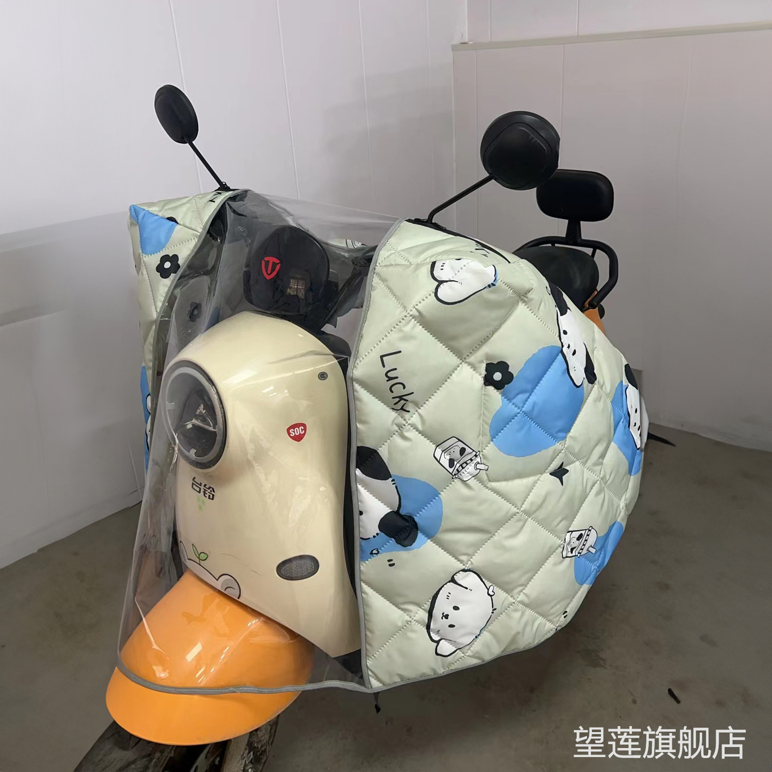 全包斗篷式挡风被电动车春秋四季冬季双面防水保暖通用加厚大电摩 - 图2