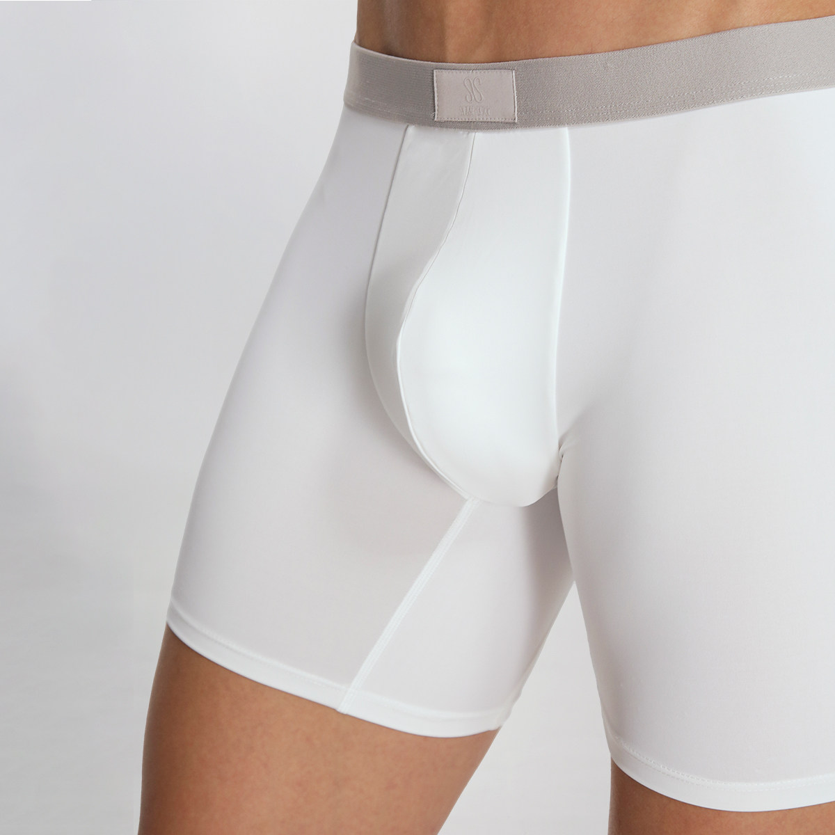 P6 SEMI SEXY 脉动-X系列平角内裤防磨腿凉感冰丝男士运动内裤,淘宝优惠券,粉丝福利购,淘宝优惠卷