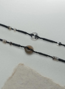 原创平安扣复古国风男生手链情侣手链生日礼物