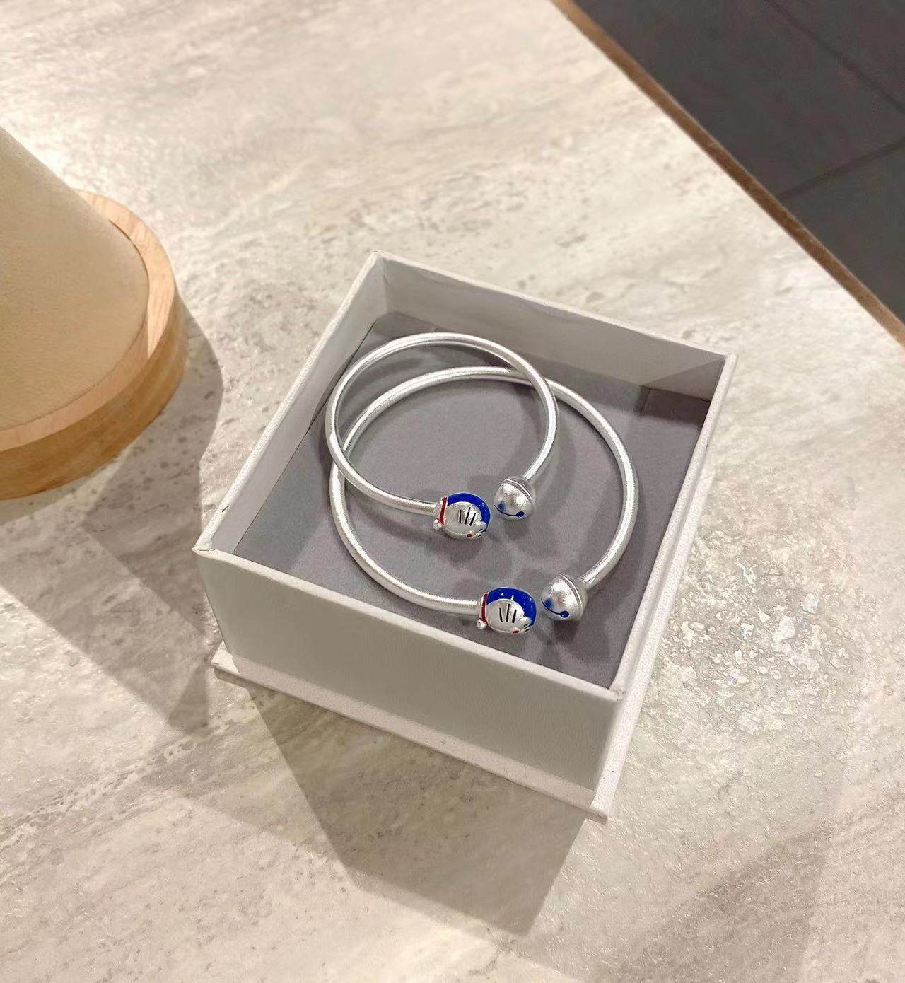 香港正生999纯银儿童手镯足银开口亲子创意可爱滴蓝胖子男女宝宝,淘宝优惠券,粉丝福利购,淘宝优惠卷