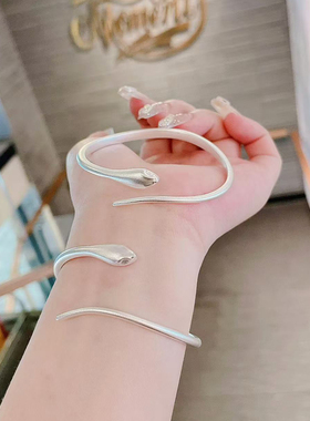 香港正生原创女纯银龙手镯