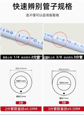 净水器直通快速接头6分