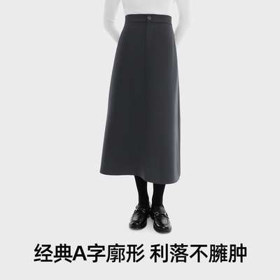 小野和子百褶长裙女秋冬