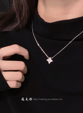 【光芒】999纯银星星项链送女友