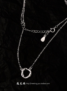 【莫比乌斯环】幸运圆环纯银项链