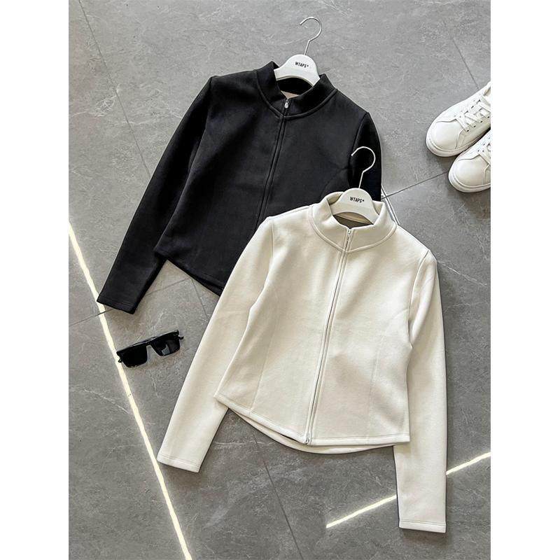 摇粒绒修立领个卫衣女款2024秋冬款新爆GIC款身显瘦小子夹克开衫,淘宝优惠券,粉丝福利购,淘宝优惠卷