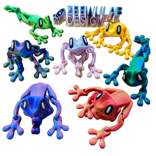 3D печатный магнит на холодильник в виде лягушки, магнитные соединения, подвижные украшения в виде древесной лягушки, странные игрушки, креативное украшение на холодильник