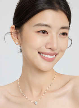 OUBIYABI欧比雅比浮光 天使之泪闪亮耳钉人鱼高级感时尚百搭耳饰