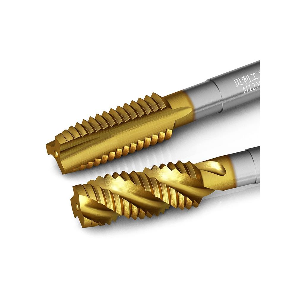 德国丝锥丝攻上工加长不锈钢m3m4m5m6m8m12钻攻一体管纹螺旋丝锥 - 图2
