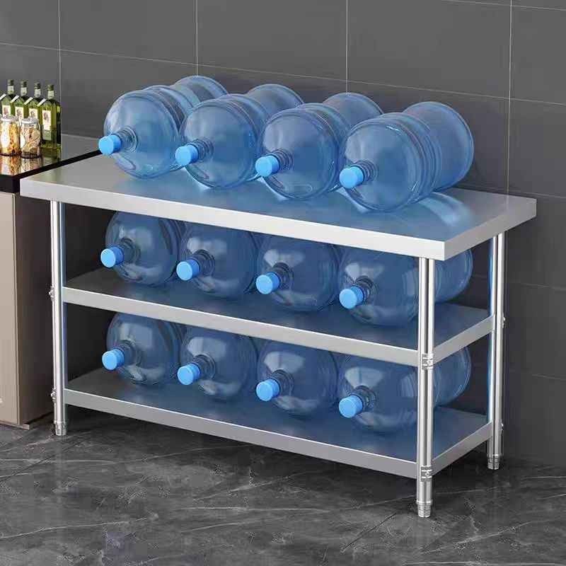 不锈钢厨房灶台案板三层收纳置物架打荷台饭店切菜桌打包台操作台,淘宝优惠券,粉丝福利购,淘宝优惠卷