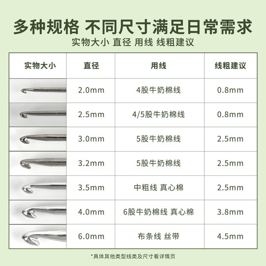 Jinlan crochet tirar tela herramienta para tejer crochet