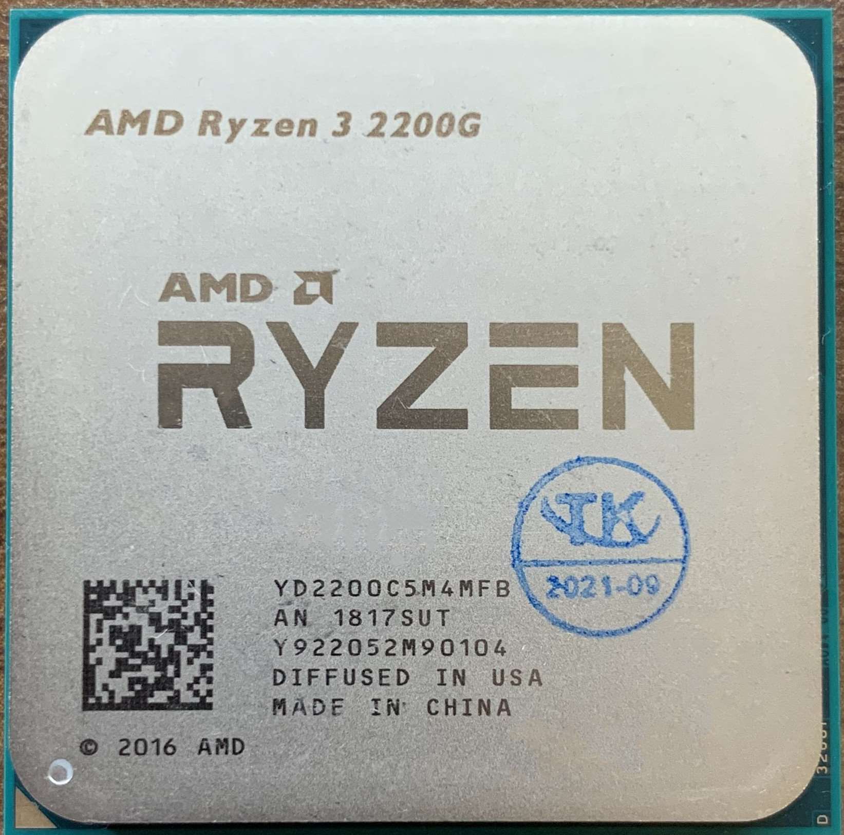 AMD Ryzen 200GE R3-2200G 2400G R5 2600 R7-2700 X AM4 CPU-图0