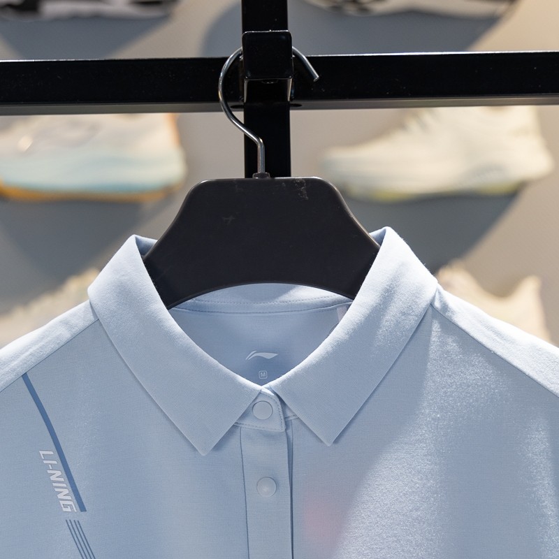 李宁女子短袖POLO衫2026春夏新款团购系列舒适透气翻领T恤APLW248,淘宝优惠券,粉丝福利购,淘宝优惠卷