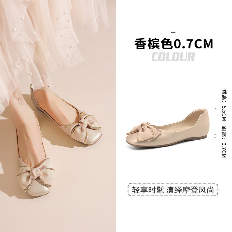 卓诗尼乐福鞋女秋季新款百搭单鞋英伦风粗跟通勤小皮鞋