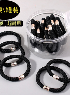 简约时尚同款发圈女高马尾发绳高弹力耐用不伤发高马尾头绳头饰